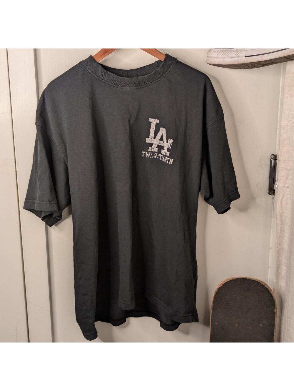 Twelve Thirteen Kiké Hernández Dodgers Tee Washed Black - Size XL
